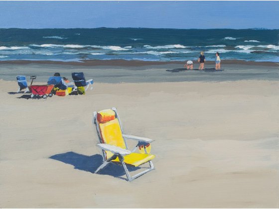 "Yellow Beach Chair"