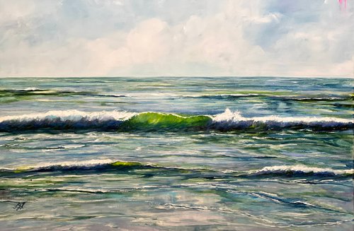 Green Wave 2 by Sandra Gebhardt-Hoepfner