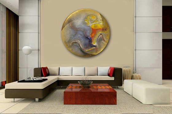 Mundo 5/XL large circular artwork