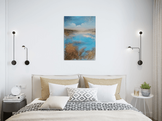 A beautiful modern semi-abstract painting "Simply Beautiful"