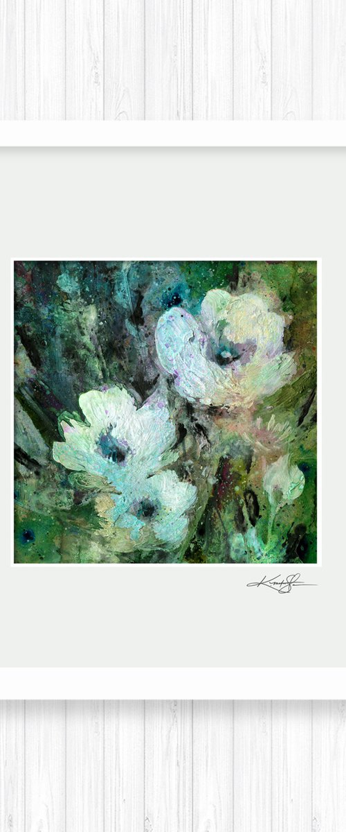 Floral Delight 35 - Textured Floral Abstract Painting by Kathy Morton Stanion by Kathy Morton Stanion