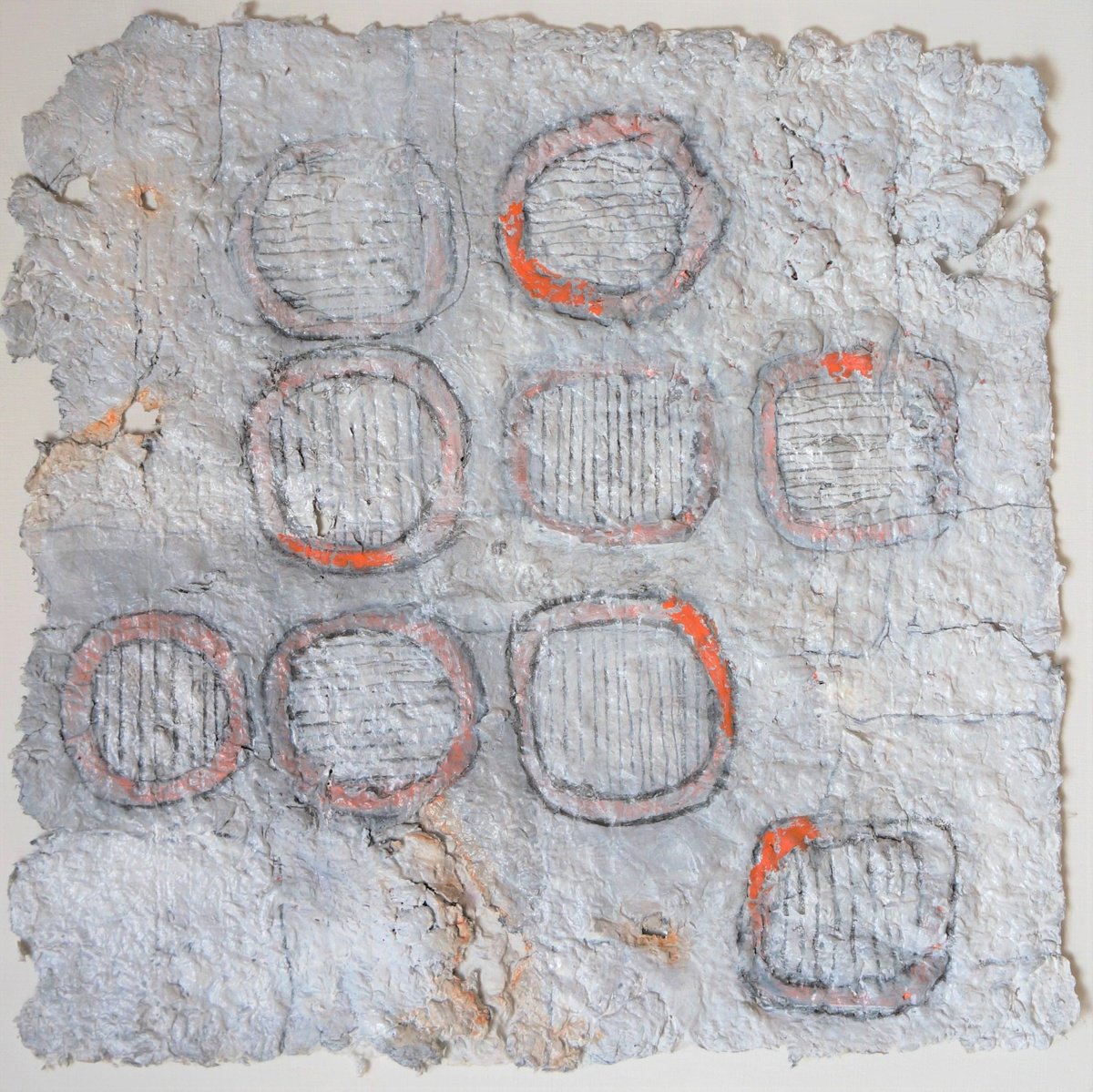 Geometric Abstract Painting By Anna Jannack, 12 X 12, Mind Shaping X, Original Artwork