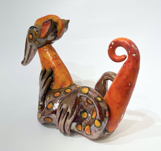 Orange Dotted Dragon