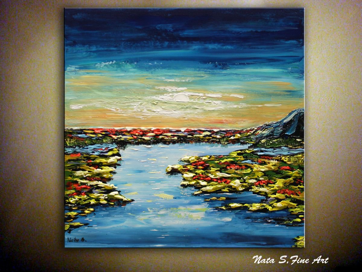 New Land - Landscape Painting by Nataliya Stupak