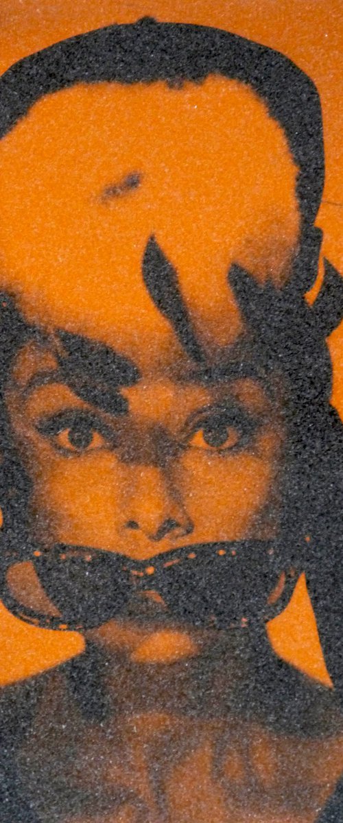 Audrey Hepburn-Orange by David Studwell