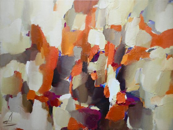 FLAVOR IMPRESSIONS/Abstract oil painting