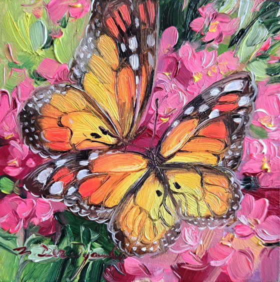 Monarch Butterflies painting