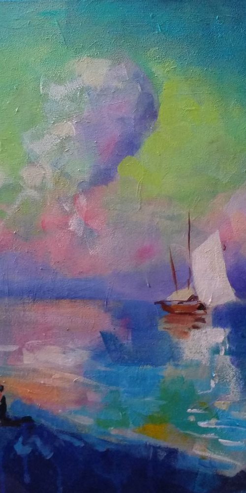 Antique landscape 6 by Marina Del Pozo