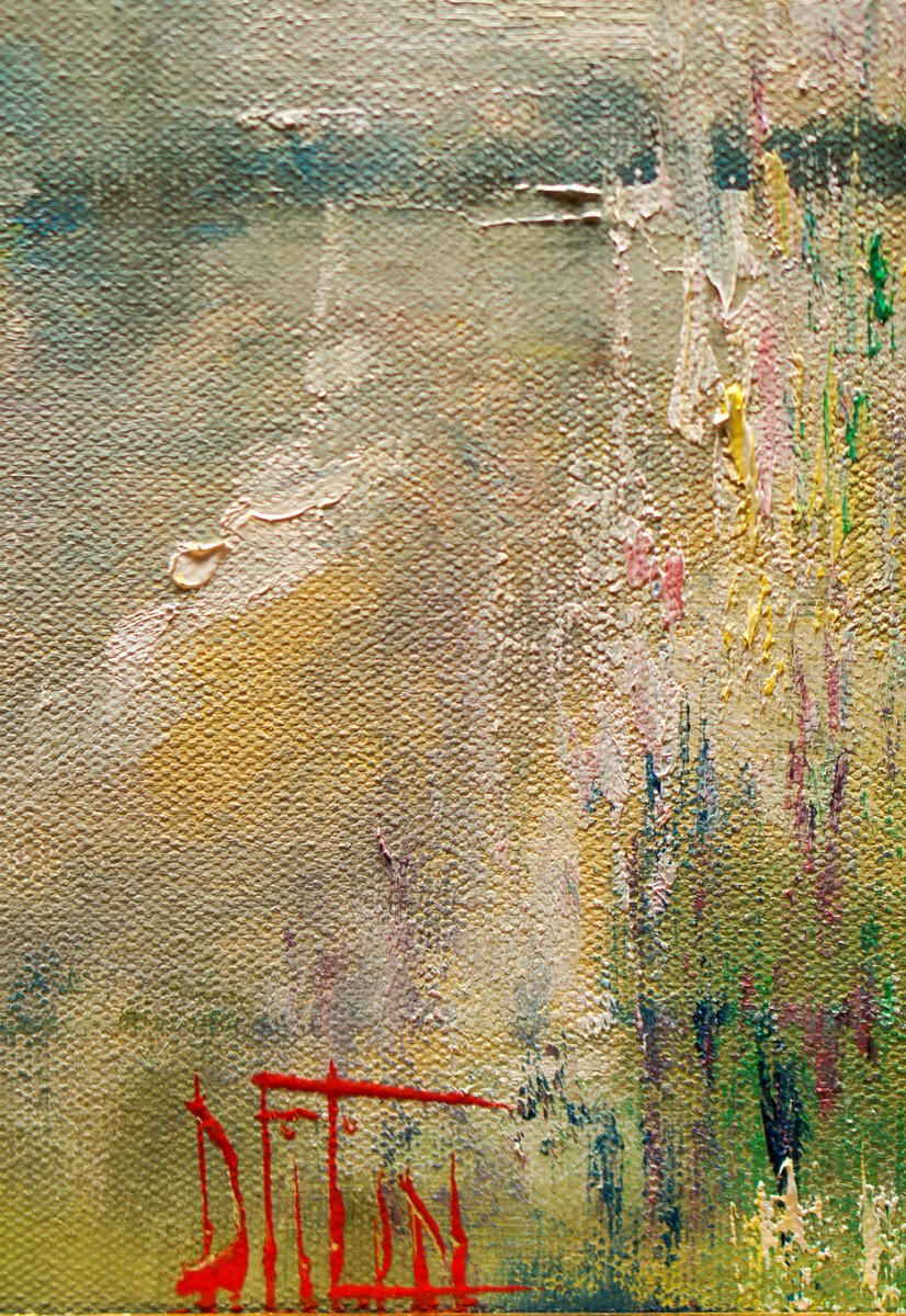 Impressionistic Landscape Oil Painting By Pavel Filin, 13 X 20", Poplar Alley, Original Artwork