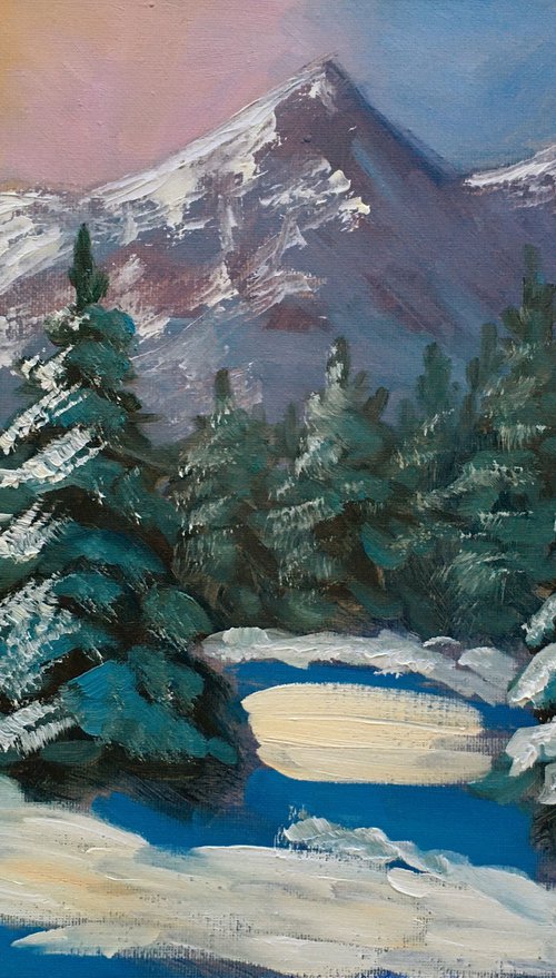 Winter trees 3 by Elena Sokolova