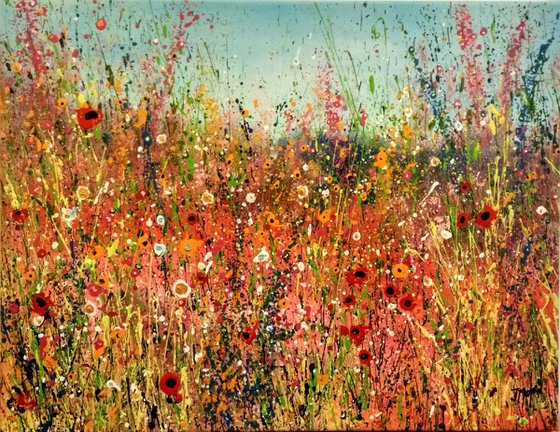 Song of the meadow - meadow painting