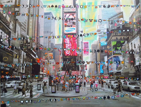 Times Square New York Laundry Televisions