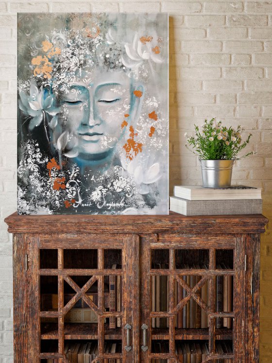 Buddha Abstract Canvas art, Print on canvas