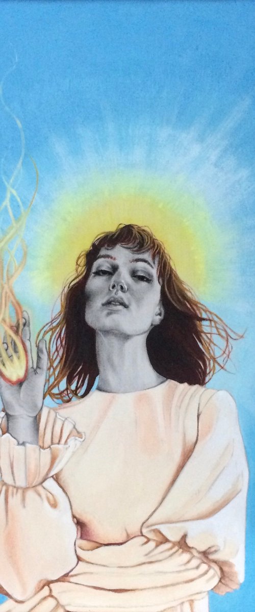 Illuminated girl by Cristina Cañamero