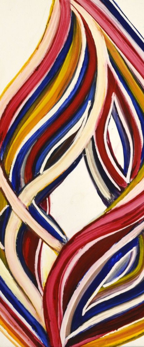 Ribbons of Love Multicolor  Abstract by Manjiri Kanvinde