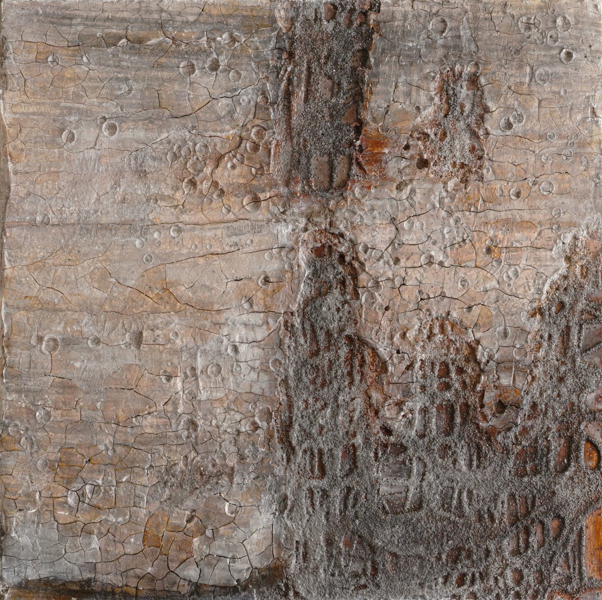 Abstract Painting By Martin Sieverding, 16 X 16", Untitled, Original Artwork