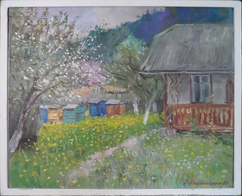 Spring. beehives by Viktor Mishurovskiy