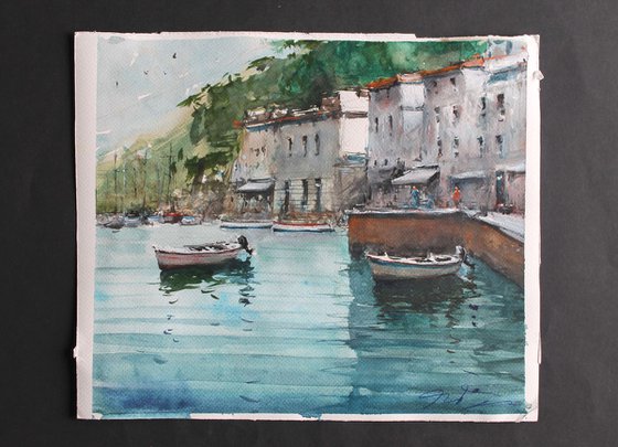Amalfi Boats and Town II