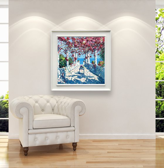 Ravello Oil Painting - Amalfi Coast