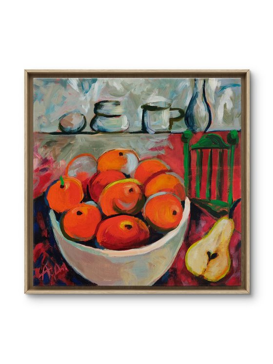 Still life with tangerines