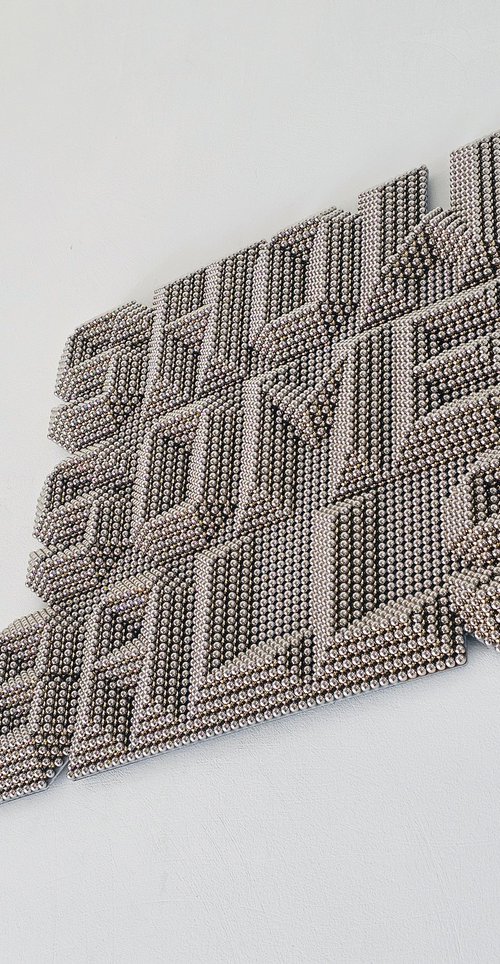SHOWSOMEBALLS (heavy metal wallsculpture) by JAN PAUL