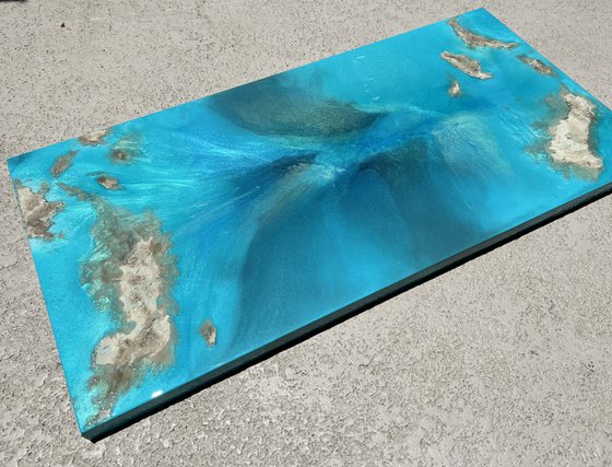 Aerial Seascape painting