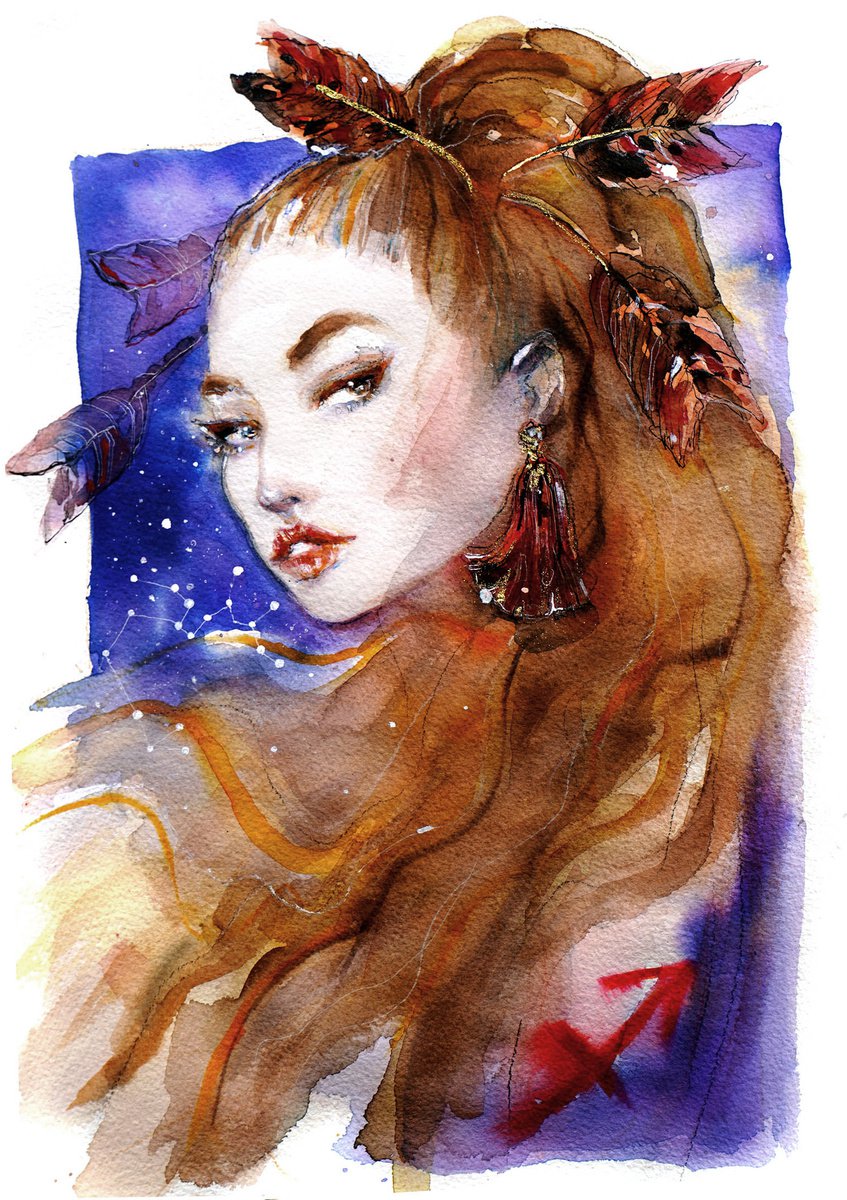 Zodiac - Sagittarius girl by ESylvia