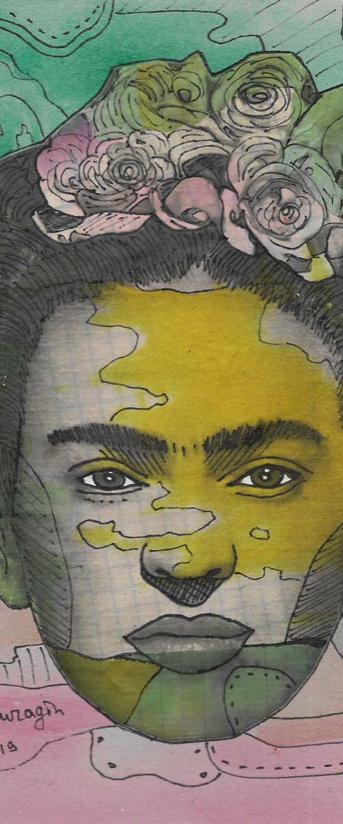 Portrait of Frida Kahlo #57 by Pavel Kuragin
