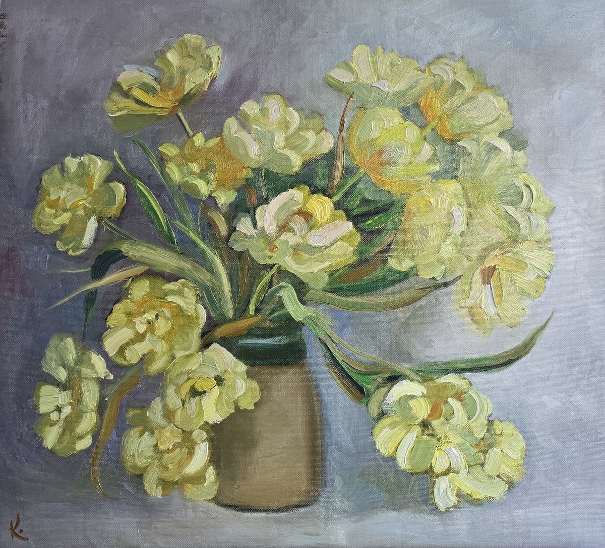 Yellow Tulips By Olena Kolotova, 26 X 24, Artwork For Sale On Artfinder