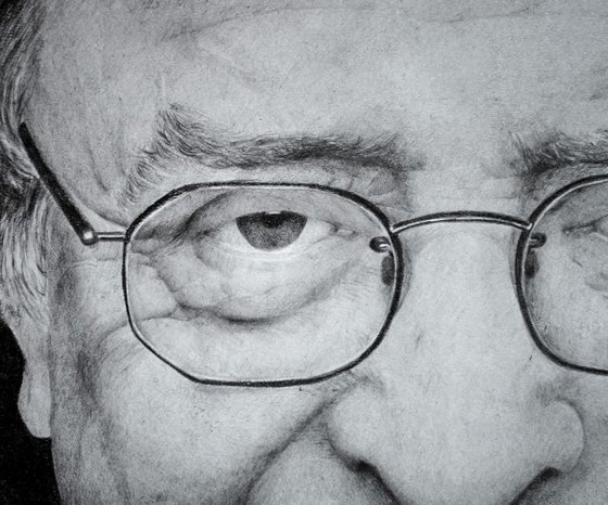 Michael Caine, pencil portrait