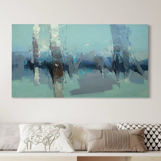 Birches in Moonlight