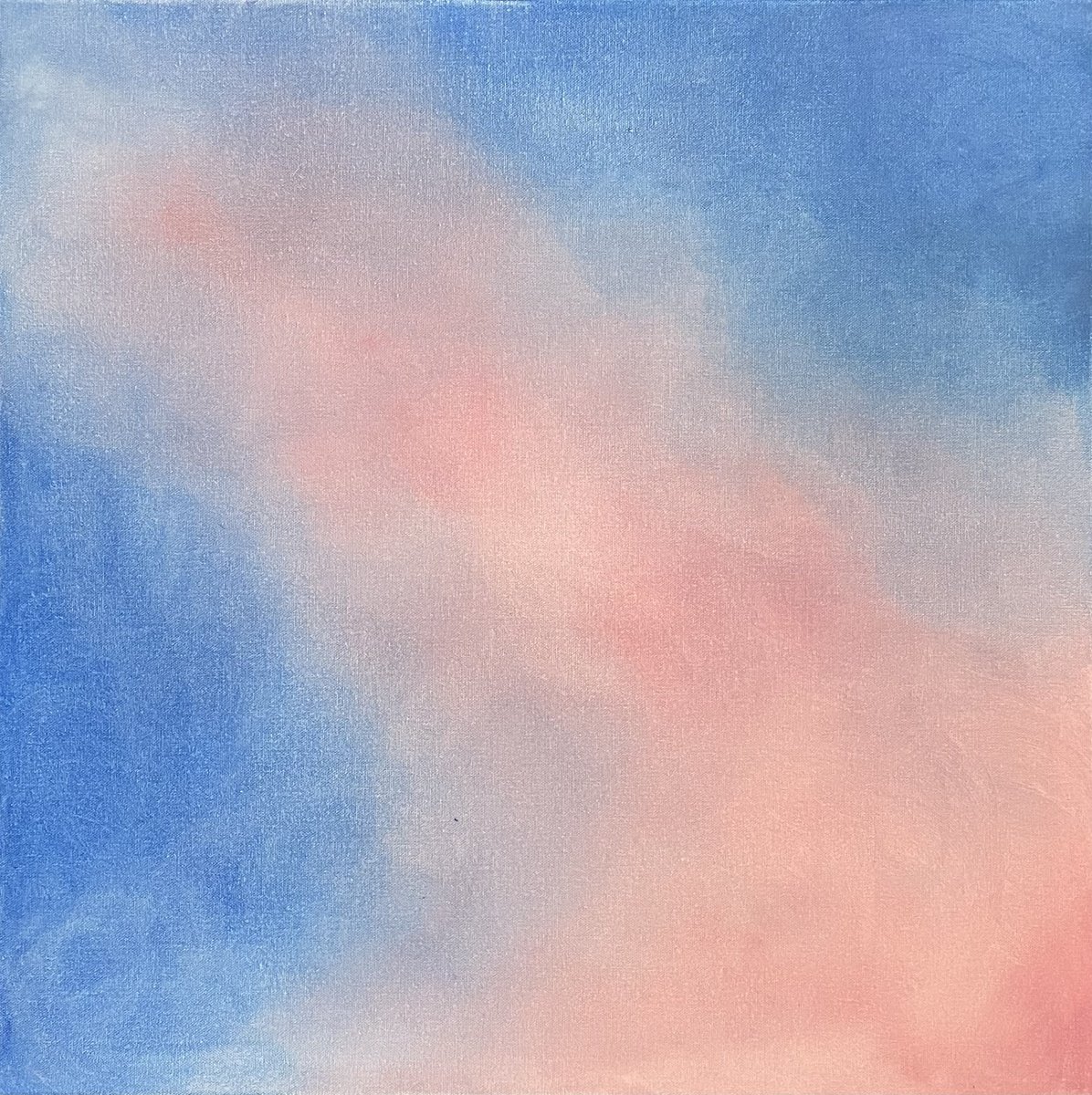 Abstract Oil Painting By Flora Butler, 24 X 24, I Licked The Sun, Original Artwork