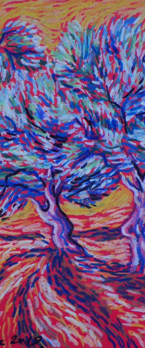 Orchard in the wind by Maja Grecic