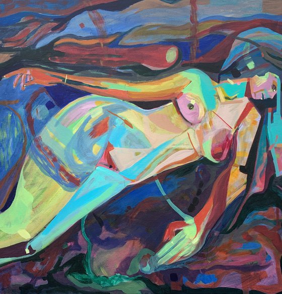 SALE Abstract nude