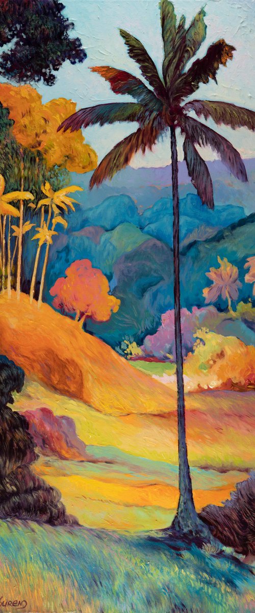 Lone Palm in a Summer Glow by Suren Ter-Avakian