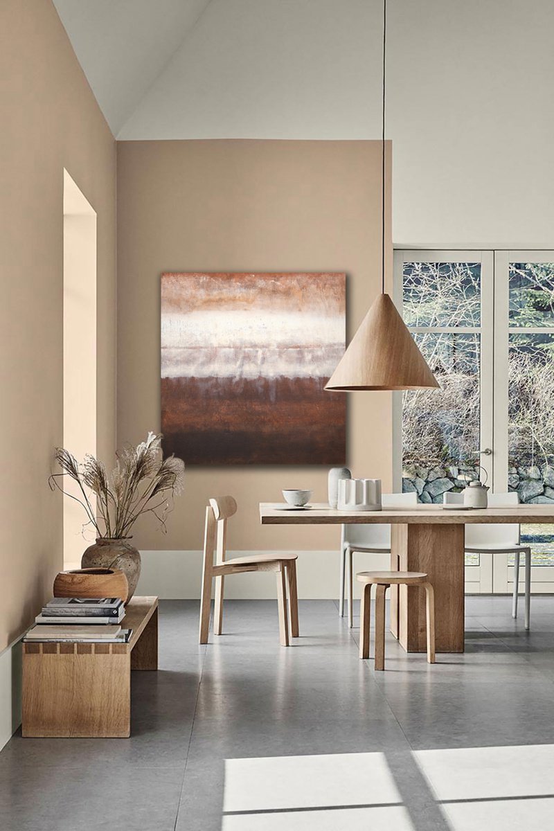 Abstract Acrylic Painting By Rokas Berziunas, 53 X 55", No. 19-78 (135 X 140 Cm), Original Artwork