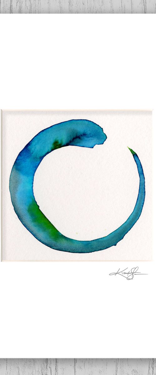 Enso Serenity 60 - Abstract Zen Circle Painting by Kathy Morton Stanion by Kathy Morton Stanion