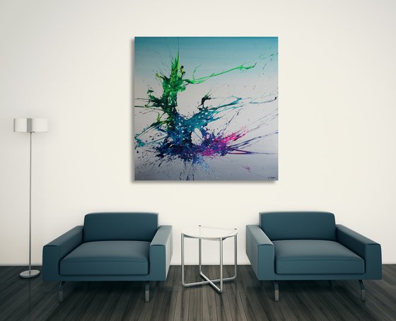 Emerald Tree (Spirits Of Skies 100121) (100 x 100 cm) XXL (40 x 40 inches)