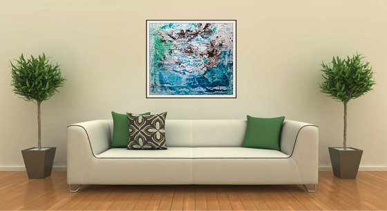 Smelling you (n.358) - 80,00 x 70,00 x 2,50 cm - ready to hang - acrylic painting on stretched canvas