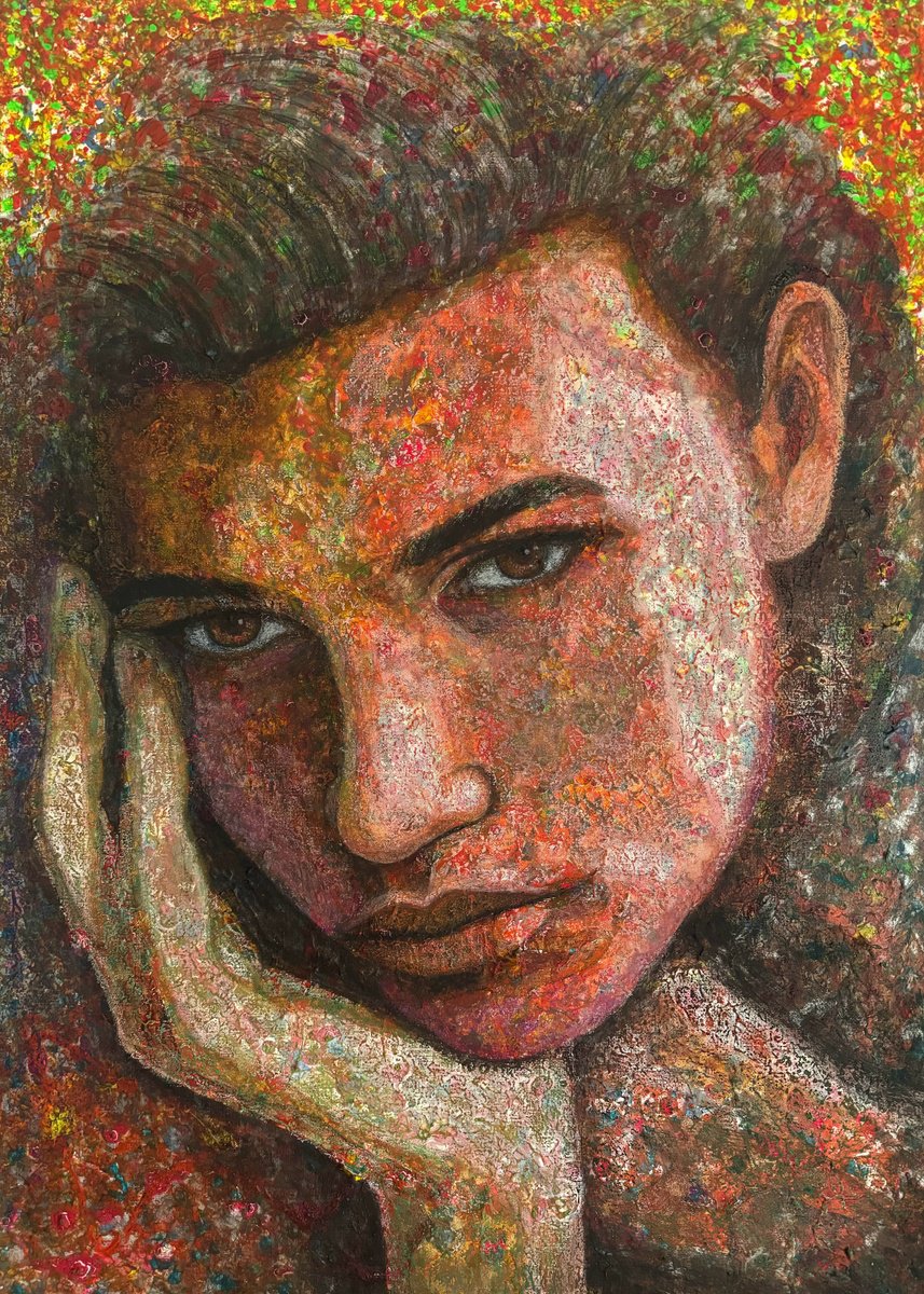 Acrylic Painting , They By Stefano Pallara, 20 X 28, Artwork For Sale On Artfinder
