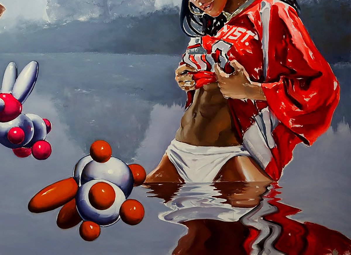 Urban And Pop Portrait Giclee Print By Igor Konovalov, 28 X 20, Relax, Original Artwork