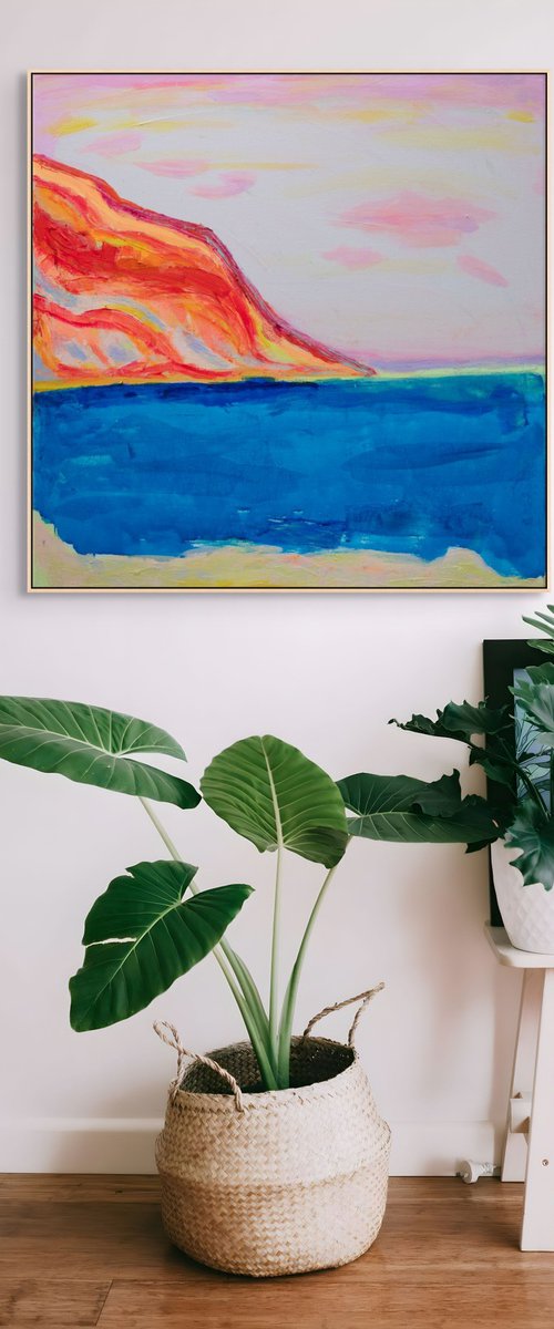 'Cassis Cliffs' by Kathryn Sillince