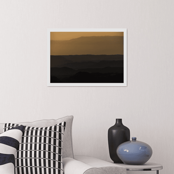 Sunrise over Ramon crater #2 | Limited Edition Fine Art Print 1 of 10 | 45 x 30 cm