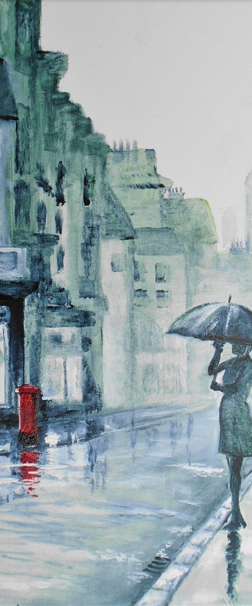 Waiting in the Rain by Rod Bere