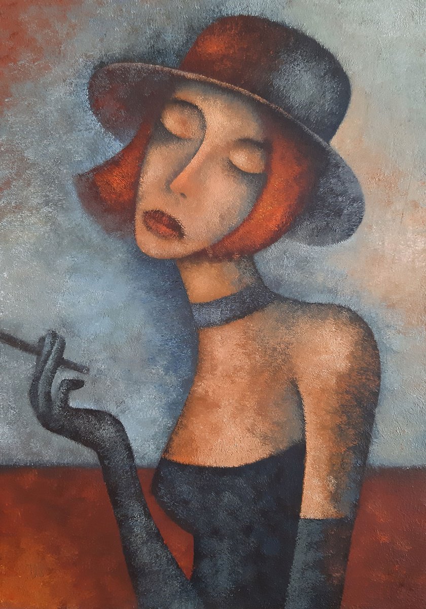 Lady With A Cigarette by Eugene Ivanov