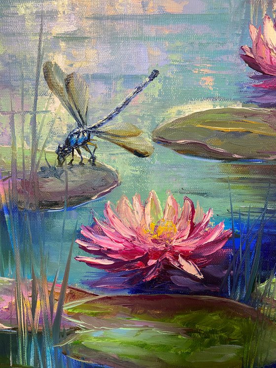 Time to contemplate ... pond, water lilies, Monet