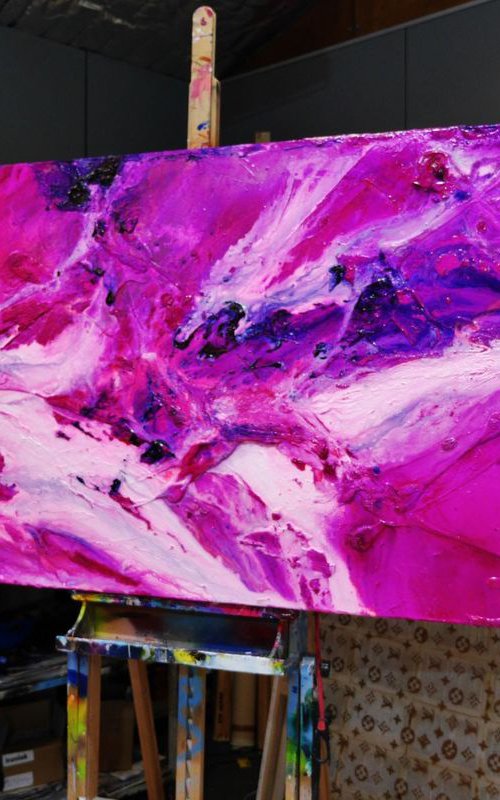 Atomic Samurai 240cm x 120cm Huge Texture Abstract Art by Franko