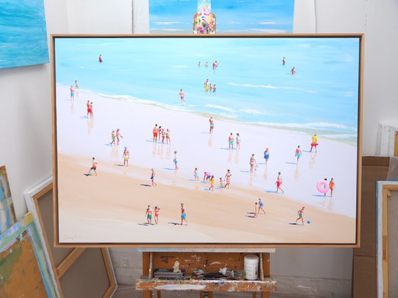 Sunny beach day (framed)