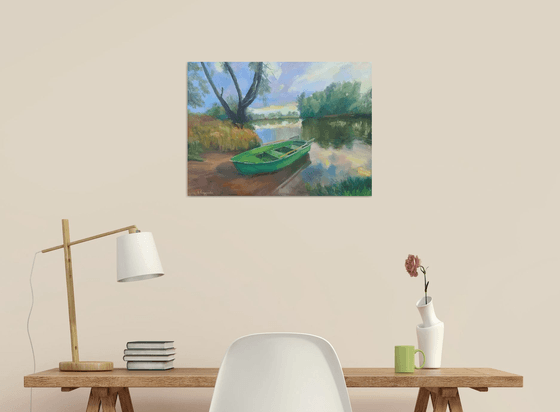 Landscape with a boat