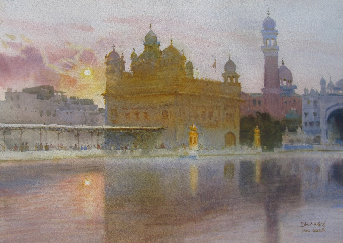 Golden Temple in winter by Bhargavkumar Kulkarni